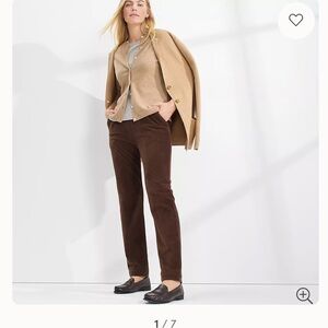 Lands' End Women's Brown Straight Leg Pants